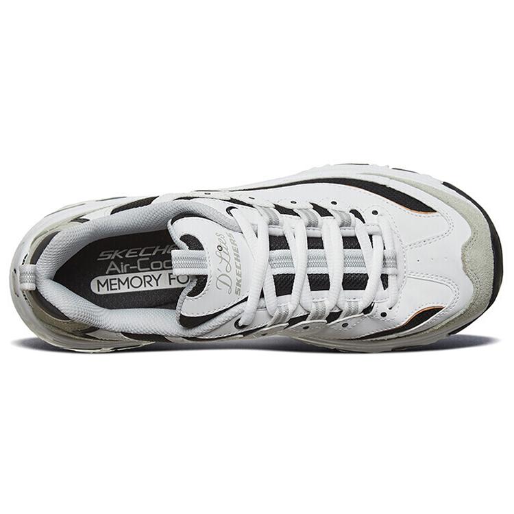 Skechers D'Lites 1.0 Увеличивающие рост Увеличивающие рост Низкие Повседневная обувь Женская Светло-серый Белый 66666228-WLGY