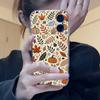 Осенние Листья Тыква Прозрачный Силикон Мягкий ТПУ Чехол для Телефона Для iphone 17 16 15 14 Plus 13 12 Mini 11 Pro Max Оболочка Capa