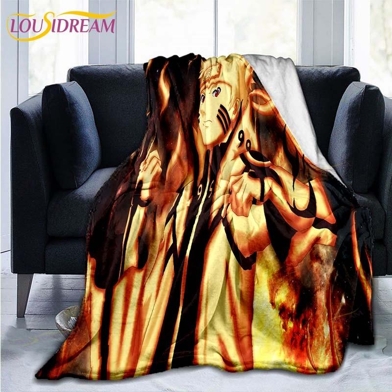 Одеяло с рисунком Наруто, пододеяльник для дивана, дорожное постельное белье, фланелевое одеяло, покрывало