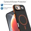 For iPhone Air Magnetic Case Skin-Touch TPU Acrylic Phone Back Cover with Lens Protector Kickstand