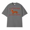 Is Proud Owner of A Small Wienerwiener Dog Graphic Tshirts Fashion Vintage T Shirts Men Women Short Sleeve Tshirt Streetwear