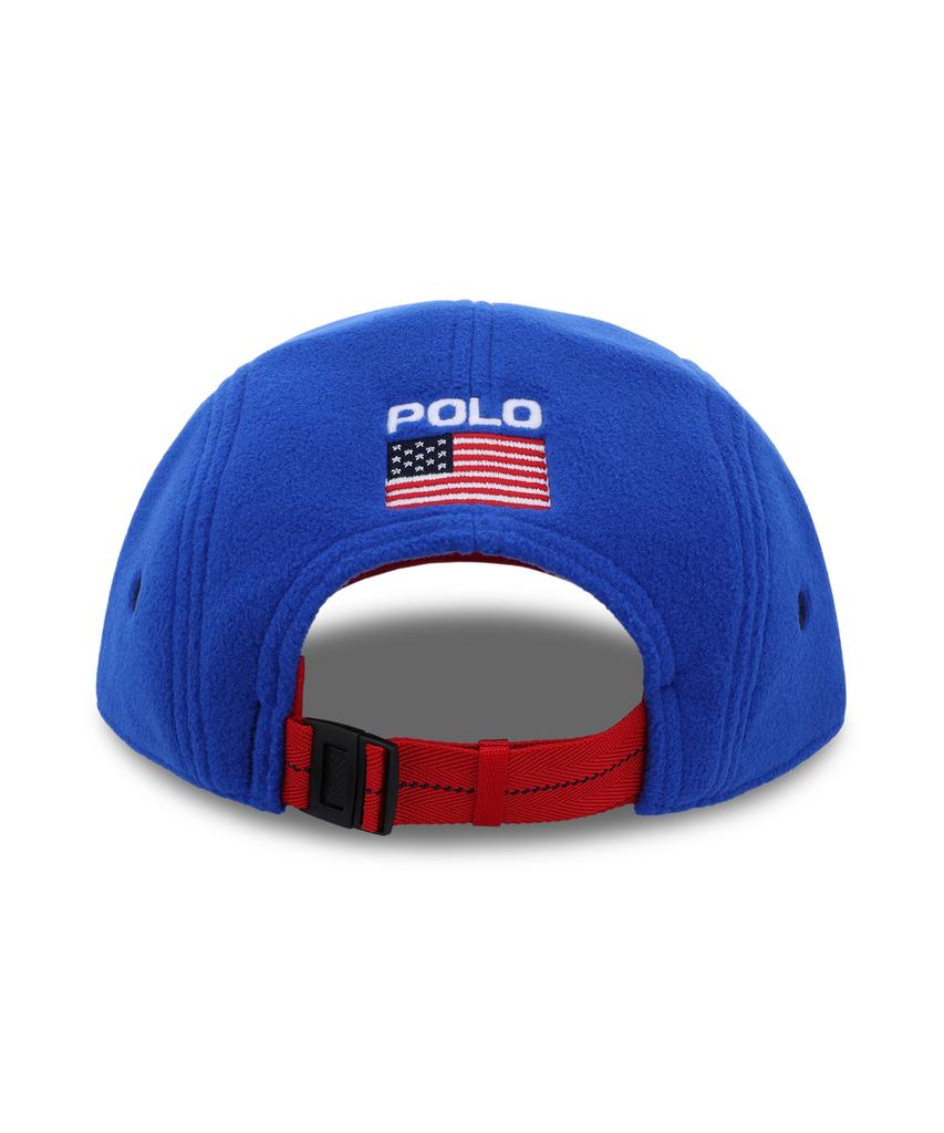 Шапка-флис POLO RALPH LAUREN с флагом - Синяя