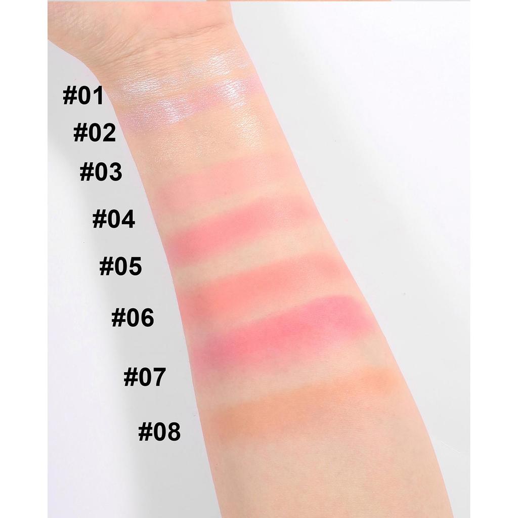 HANDAIYAN Матовые блестящие румяна, тени для щек, румяна, хайлайтер, румяна, водостойкий бронзатор, ручка для контурного макияжа