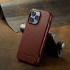 Премиальный кожаный чехол из коровьей кожи для iPhone 15 Pro Max 17 Air 16 Plus 16E 14 13 12 Mini 11 XS XR X 8 7 SE 2022 Магнитная обложка-кошелек