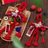 Handcrafted New Year Decoration DIY Lucky Charm Chinese Knot Ornaments Tassel Hanging Design Spring Festival Decorations
