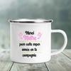 Enamel Mug Merci Maître Print Mugs Creative Coffee Cups Drinks Water Milk Tea Cup School Home Handle Drinkware Best Teacher Gift