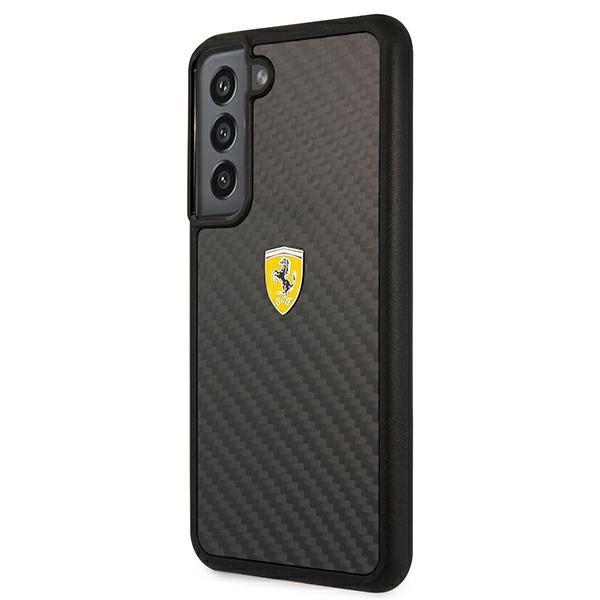 Etui do Samsung Galaxy S22 Ferrari On Track Real Carbon Czarne