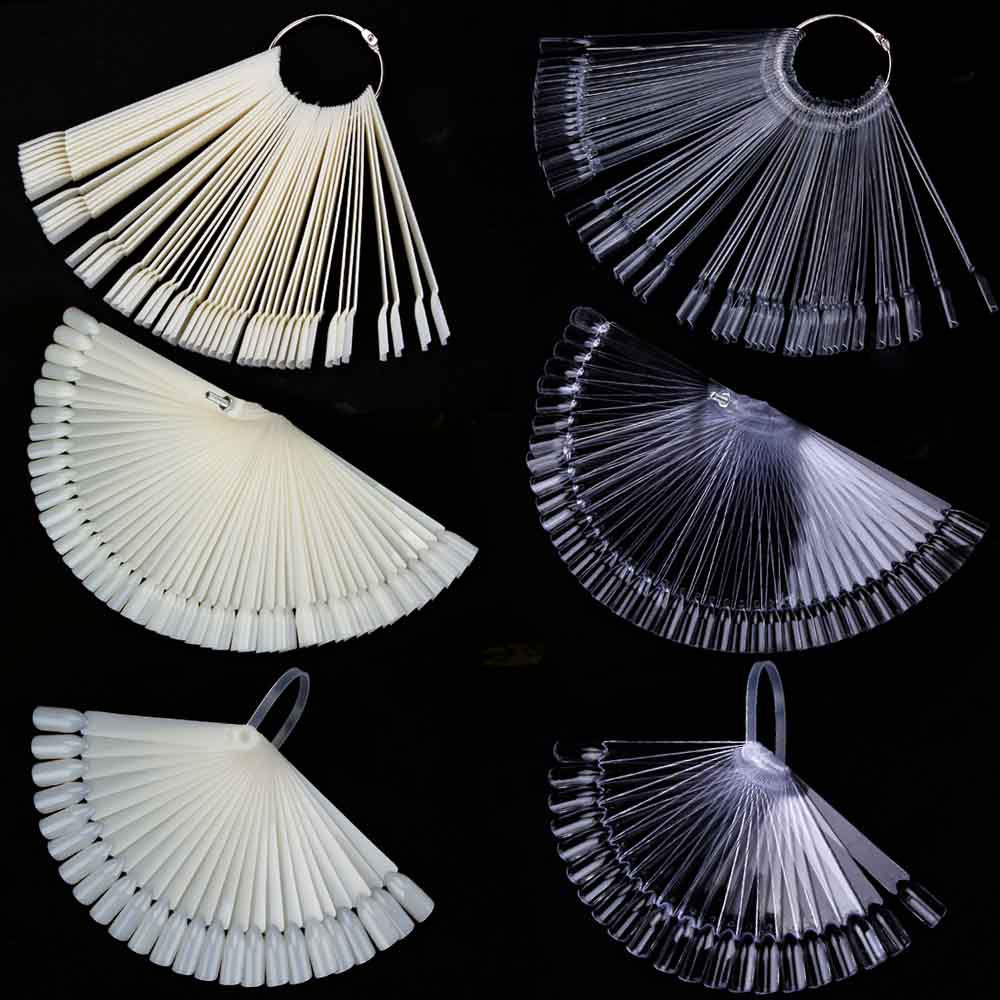 1 комплект, накладные ногти, веер, инструмент для демонстрации дизайна ногтей, прозрачная капсула для ногтей, искусственный маникюр, акриловый УФ-гель-лак