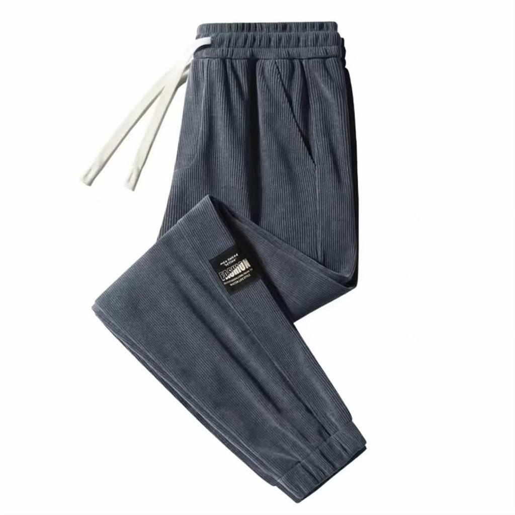 Men's Winter Chenille Corduroy Sports Pants - Velvet Lined & Loose Fit