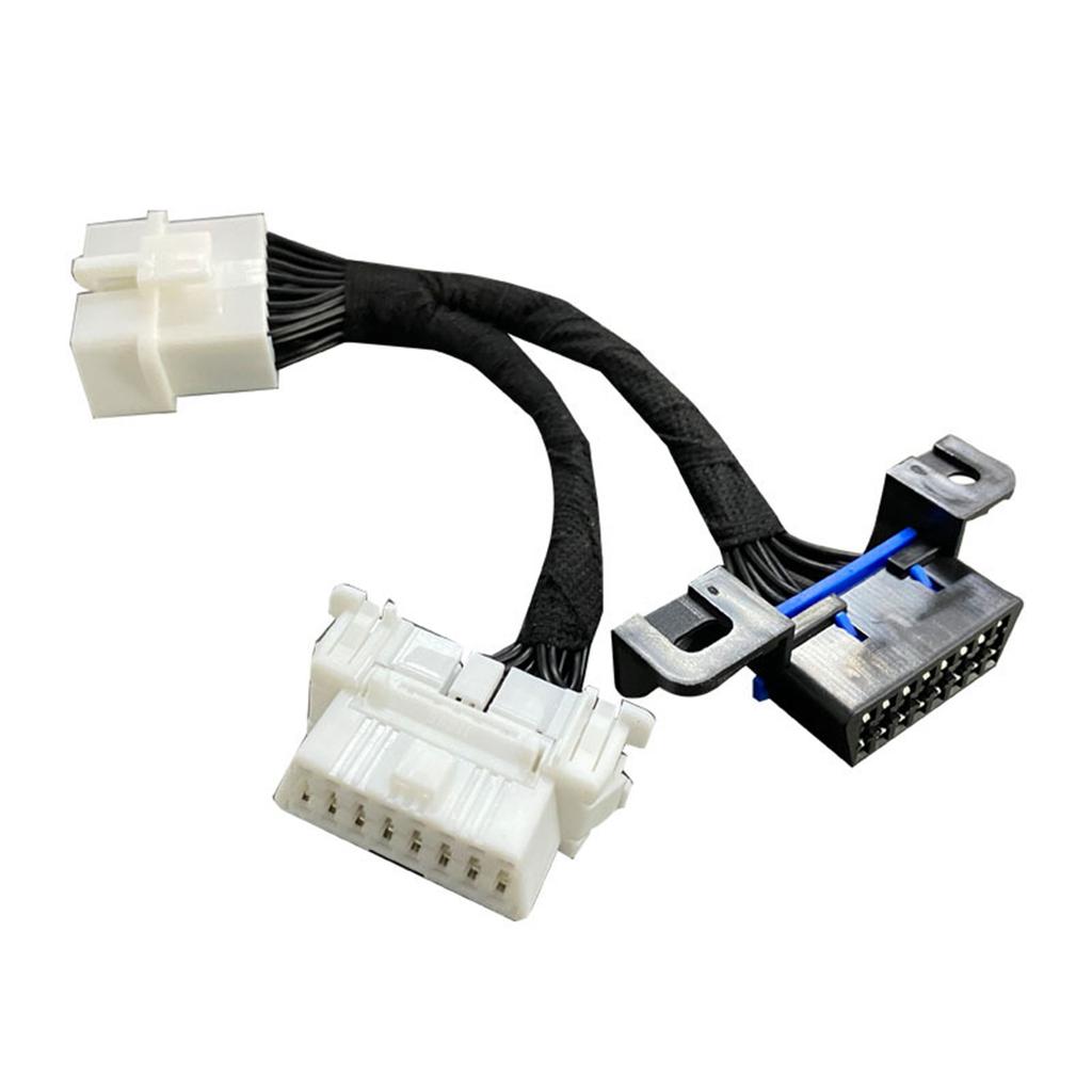 OBD2 Разветвитель Y-образный кабель Мужской разветвитель на 2 женских удлинительных кабеля 15 см / 6 дюймов Автомобильный OBDII Разветвитель Удлинительный кабель