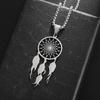 Stainless Steel Tassel Long Dream Catcher Pendant Necklace Fashion Women Retro Bohemian Ethnic Style Lucky Jewelry