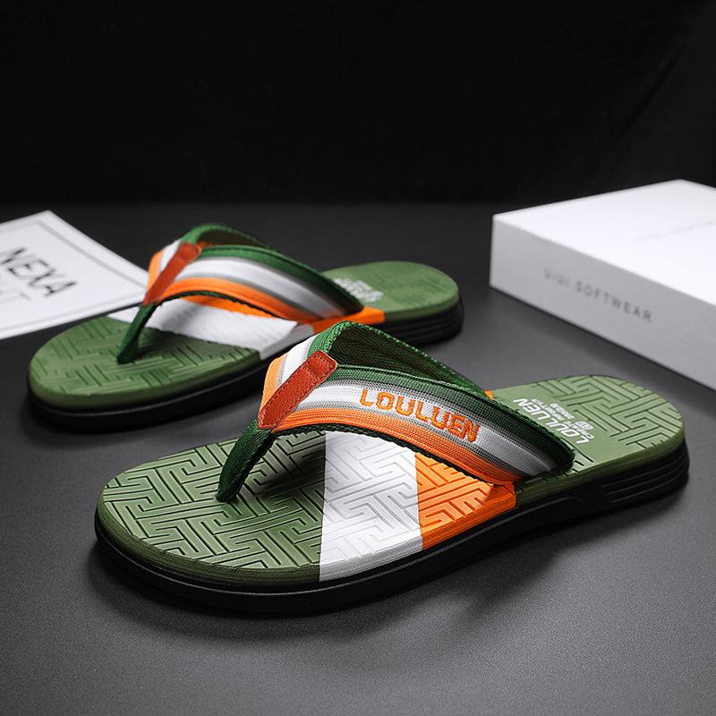 Вьетнамки Guangdong, мужская летняя одежда, нескользящие и дезодорирующие сандалии, спортивные, мягкая подошва, вьетнамские пляжные сандалии, большой размер