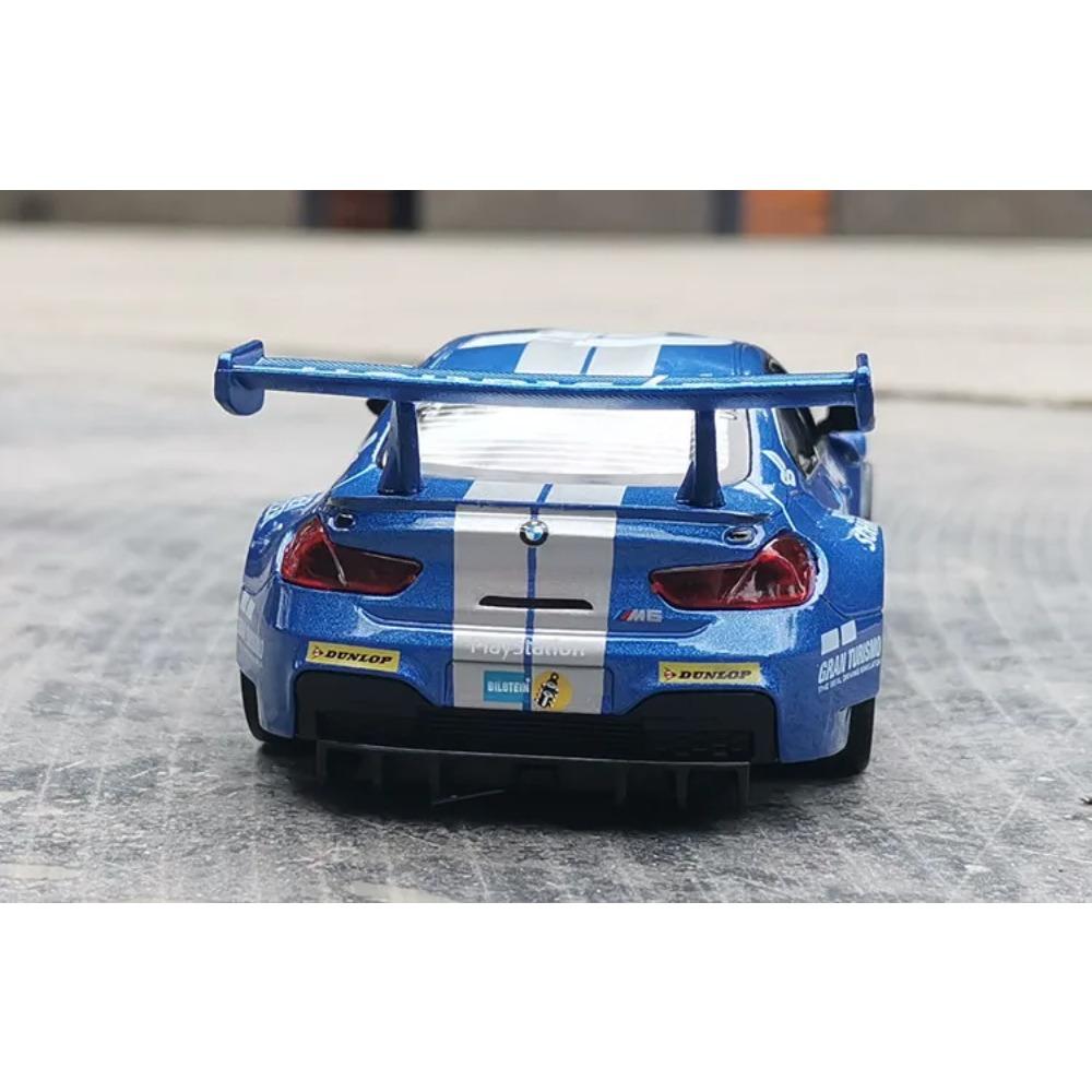1/32 BMW M6 GT3 Раллийный Автомобиль Сплав Модель Автомобиля Игрушка Литье под Давлением Звук и Свет Автомобильные Игрушки для Детей Транспортное Средство