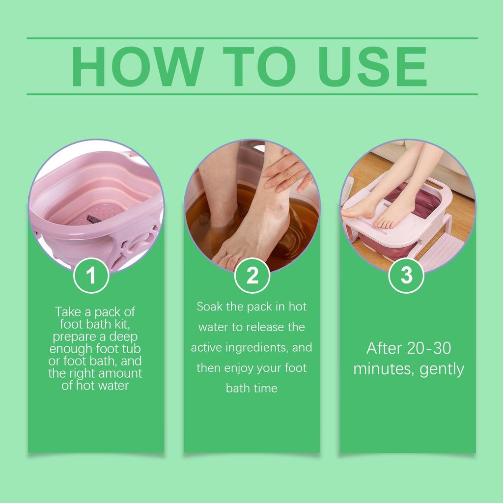 Foot Soak Lymphatic Drainage Foot Soak Natural Herb Foot Bath Bag Leg Slimming Foot Bath For Reducing Swelling