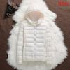 Women Casual Windproof Parka White Duck Down Jacket Coat Hooded Warm Autumn Winter