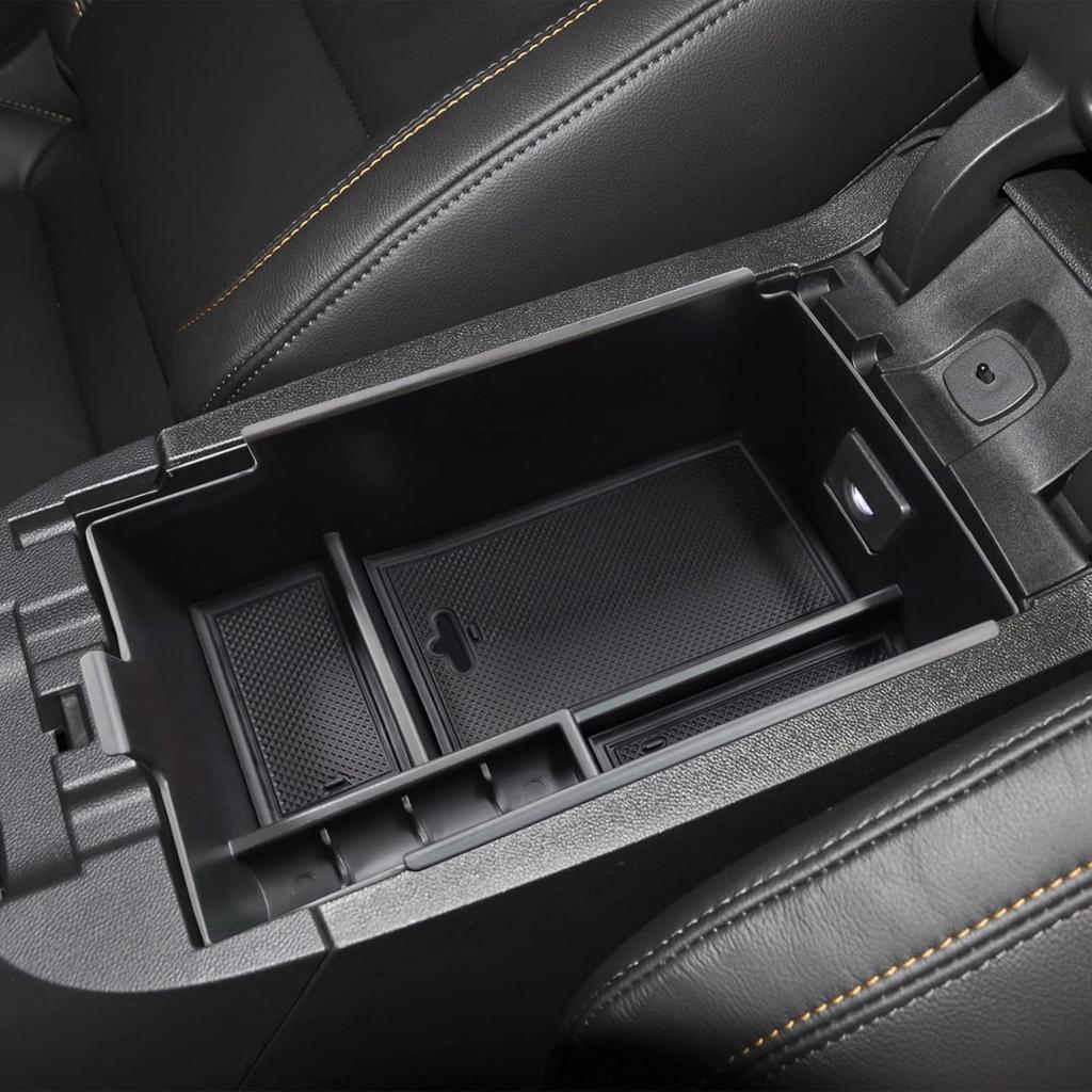 EDBETOS Center Console Organizer Compatible With Chevy Equinox Accessories 2018      2024 Ert Tray Interior Secondary Armrest Storage Box ABS, Black