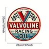 Valvoline Винтажная металлическая табличка Многоцелевое настенное украшение Прочное Ветрозащитное Водонепроницаемое Идеально для Дома Офиса Бара Кофейни Декора