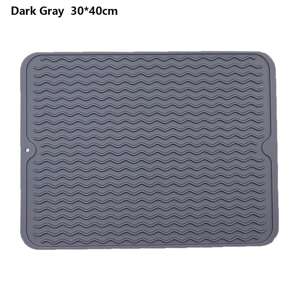 Kitchen Wave Non-slip Draining Pad Silicone Drying Mat Heat Insulation Pad Placemat Table Mat