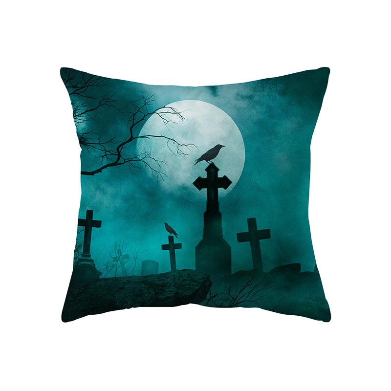 Ужас Хэллоуин Тема Ужас Тыква Волшебник Принт Шаблон Чехлы для подушек Главная Гостиная Диван Украшение Подушка Наволочка