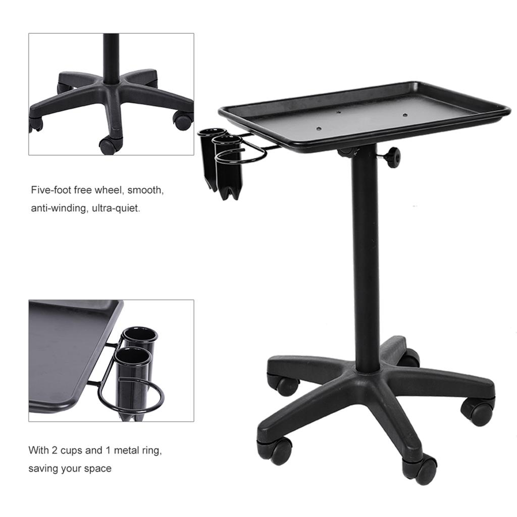 Aluminium Height Trolley Beauty Tools Hair Salon Instrument Tray for Professional Use