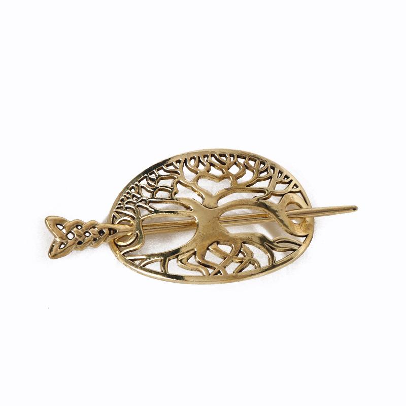Classical Viking Tree of Life Hair Clip Celtic Knot Complex Branch Design Valentine's Day Birthday Gift Women's Hair Accessories