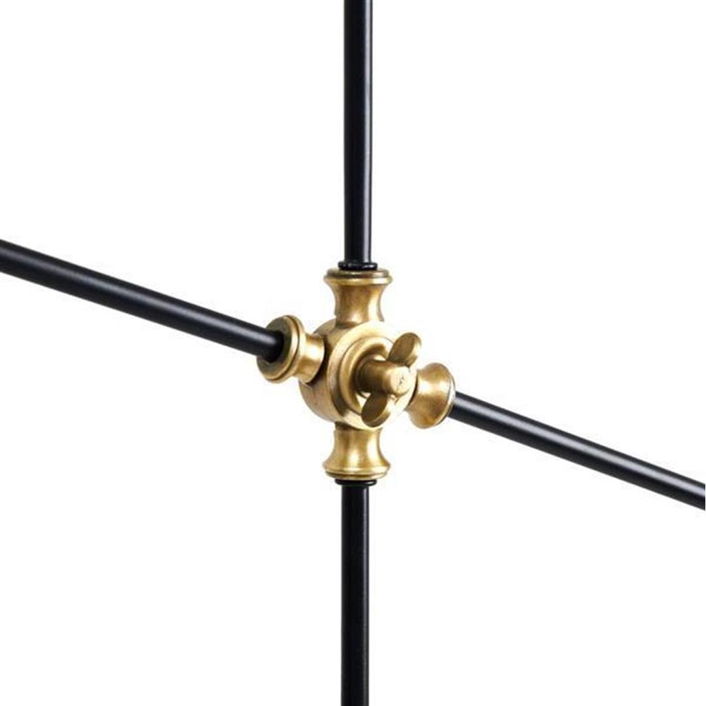 Торшер Corre Roman из металла, черный