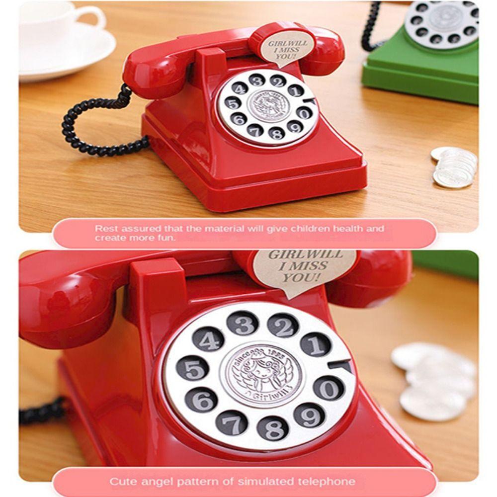 Ретро Телефон Копилка Креативный Подарок Копилка Милая Копилка Дети