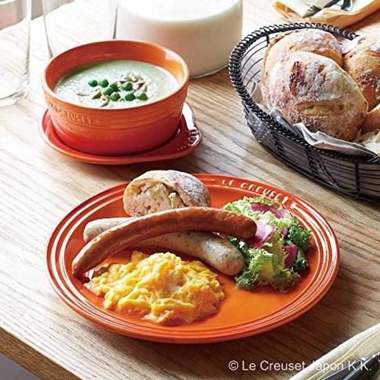 Круглая тарелка Le Creuset LC 23 см Радуга Термостойкая Морозостойкая Совместима с микроволновой печью Набор из 5 штук Паста Карри