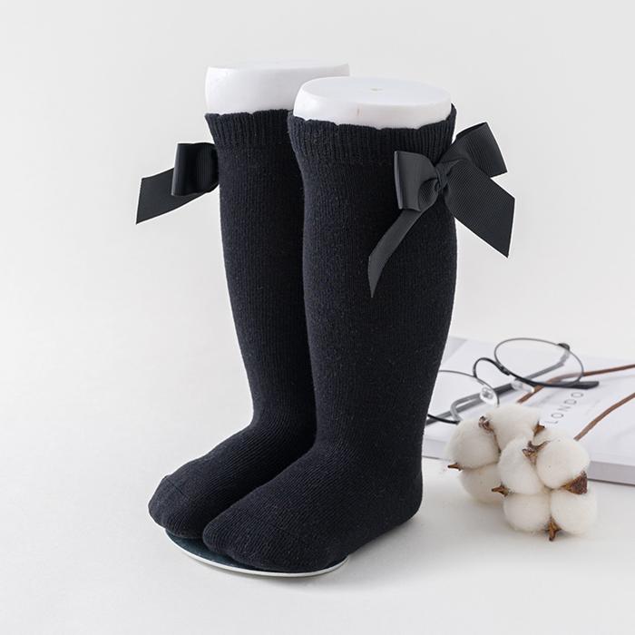 Baby Girls Socks Knee High Socks Cotton Bows Toddler Knee High Long Socks for Kids