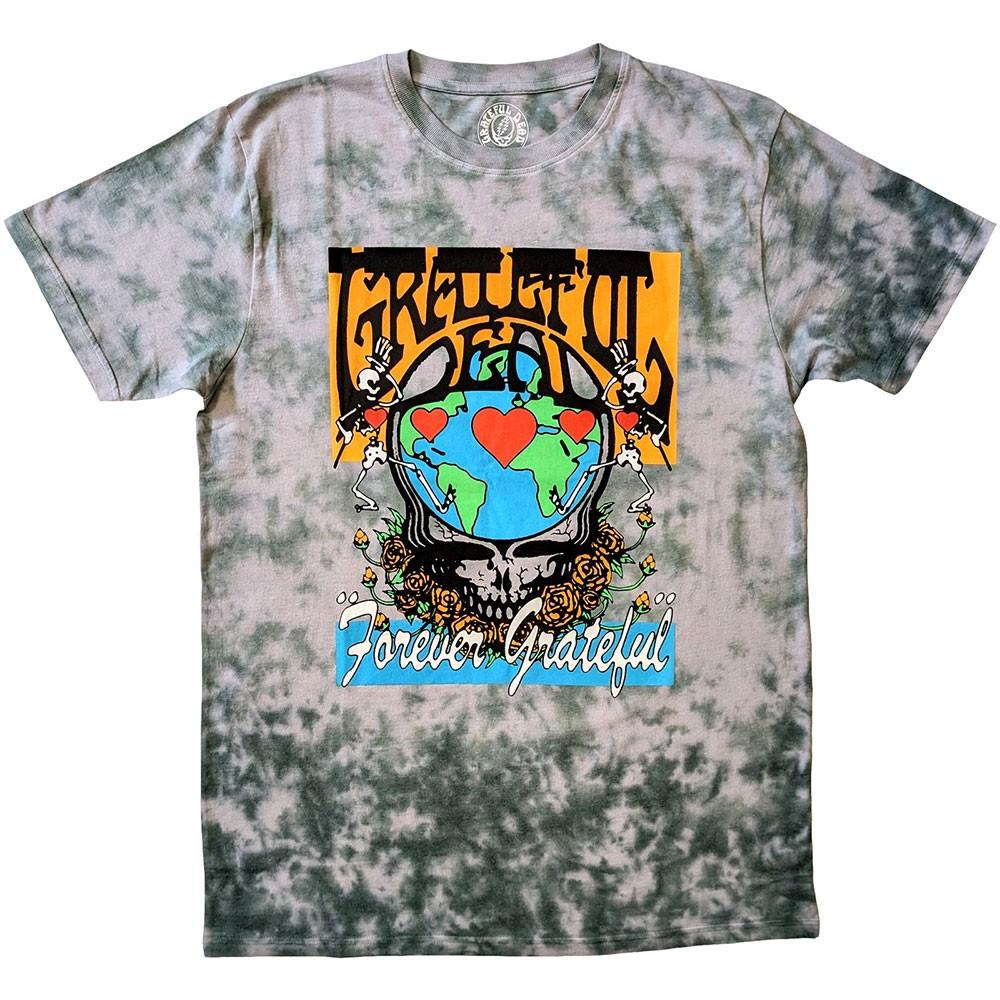 Grateful Dead Forever Grateful T-Shirt Green New