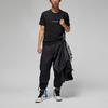 Футболка Air Jordan Logo Print Vintage Embroidery Knit Crew Neck для мужчин, топы, черный DM3183-010