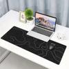 Stitched Edge Large Gaming Mouse Pad Portable Desk Mat Minimalist Keyboard Mat  Home