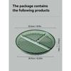 Порционная контрольная пластина для взрослых женщин, потеря веса, круглая бариатрическая контрольная пластина, многоразовая пластиковая разделенная пластина с 3