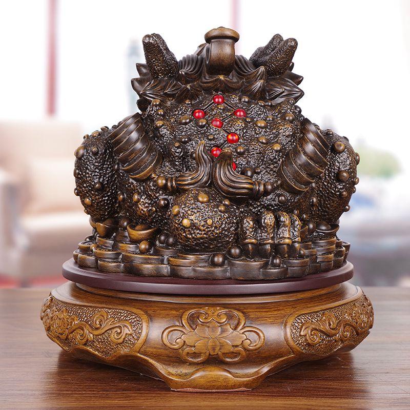 Украшение в виде золотой жабы Чжаоцай, трехногая золотая цикада, украшения, подарок на открытие магазина, украшение для офиса, гостиной