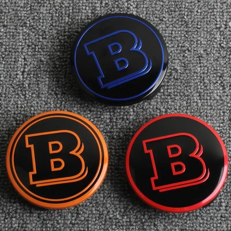 4Pcs 75mm Brabus Logo Car Emblem Wheel Center Hub Cap Accessories AMG Apple For Mercedes Benz W204 GLA GLC CLA W205 W203 W206
