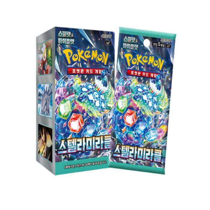 Scarlet&Violet Stellar Miracle Booster Box SV7 Запечатанная Корейская Версия + Eevee Heroes