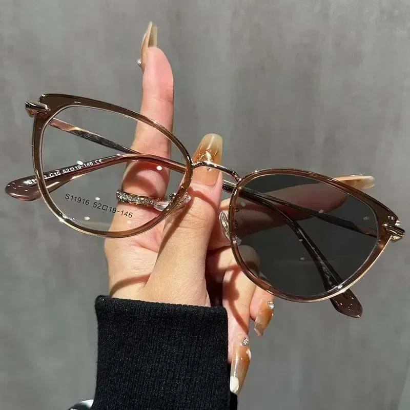Классические фотохромные очки «Кошачий глаз» Женские Пресбиопия Роскошные Солнцезащитные Очки Мужские Дальнозоркость Уличная Мода
