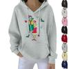 Women's Christmas Hoodie Funny Cute Christmas Holiday Sweatshirt Pullover