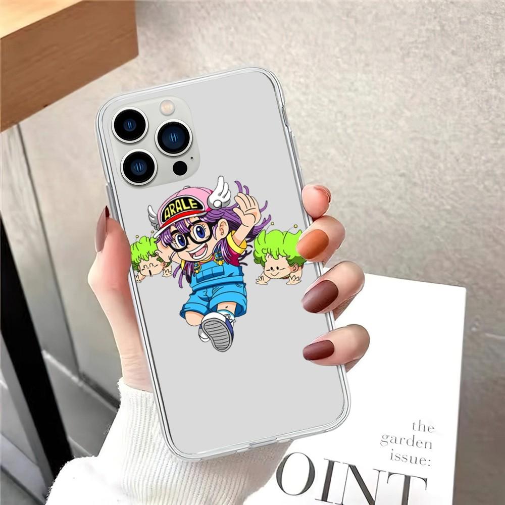 Чехол для телефона Dr Slump Arale для iPhone 15 12 Mini 13 14 Pro XS Max X 11pro Max SE XR прозрачный