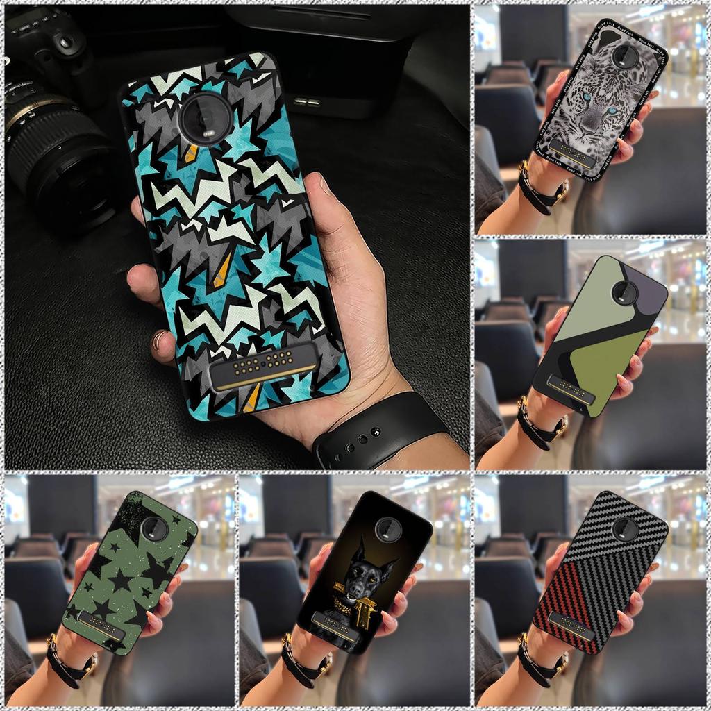 Защитный противоударный чехол для телефона для MOTO Z4 Play, грязеотталкивающая задняя крышка, граффити, мультяшный, ударопрочный, полностью облегающий TPU