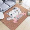 Cartoon Pattern Pink Carpet - Cute Princess Bedroom & Living Room Mat