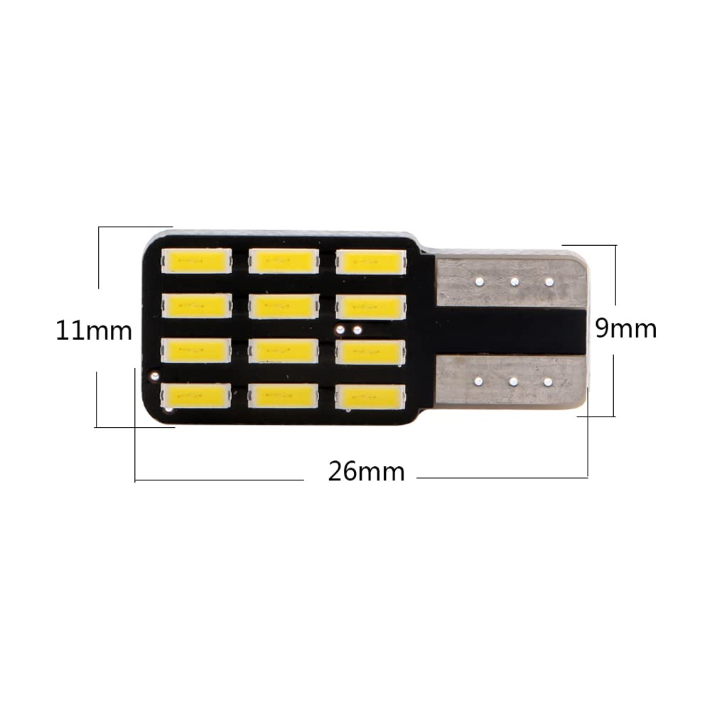 LED Luggage Lamp T10 Wedge SMD Toyota Interior Light Room Lamp Bulb LED Bulb Light Custom Parts Car Supplies Set of 2 Roomy/Tank M900A/M910A Non-polar