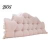 Reading Cushion for Window Seat Headboard with Ruffle Trim, Dorm Pillow, Crown Shape, Bed Decorative Backrest Wedge Support Pillow College Bedroom