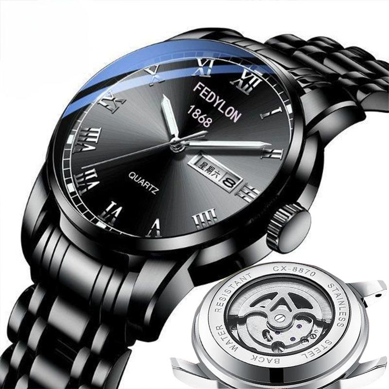 Новые мужские часы полностью автоматические немеханические часы с календарем и турбийоном водонепроницаемые светящиеся модные студенческие мужские часы