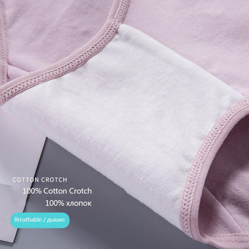 4 шт., женское нижнее белье, хлопковые трусики, милые бесшовные трусы с принтом, сексуальные утягивающие трусы для девочек, большой размер M-5XL