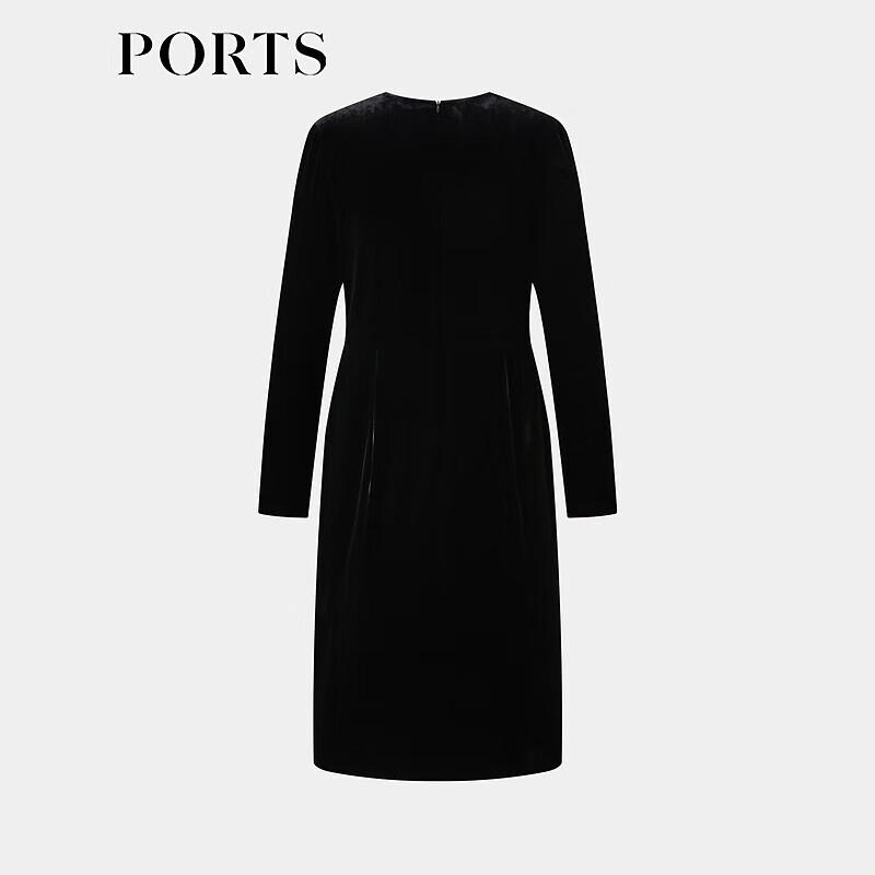 Ports Женское черное платье А-силуэта LT9D009UWE008