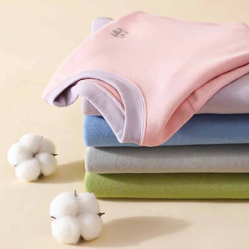 Детский комплект термобелья, теплая плотная ткань с начесом, детская пижама, домашняя одежда для мальчиков и девочек, термобелье, поддевочка