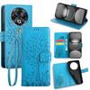 For TECNO Spark 30 4G Case PU Leather Wallet Phone Cover Tree Deer Imprinted