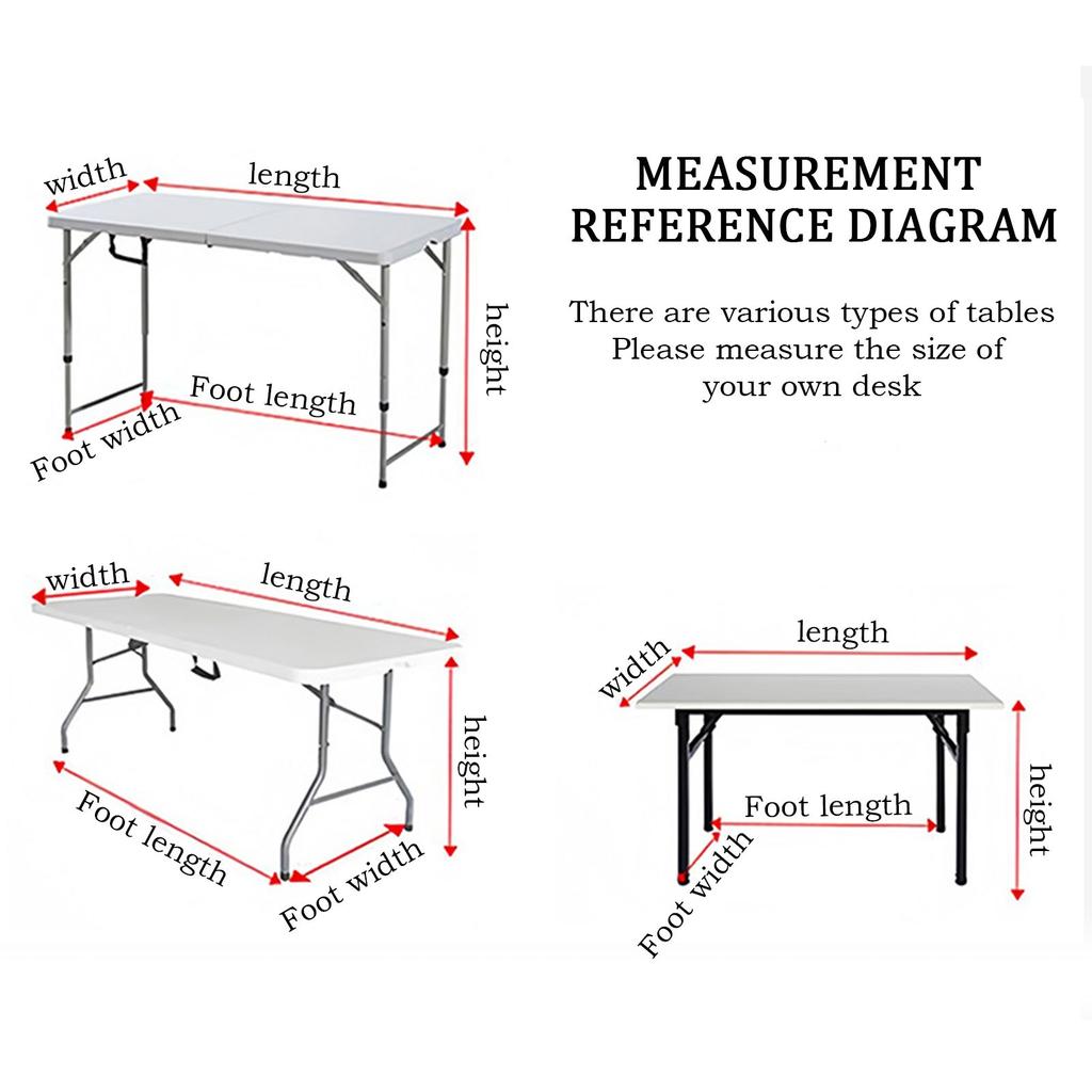 6 Ft Stretch Fitted Tablecloth Elastic Tablecloth With Leg Pockets Festive Table Decorations (Dark Blue)