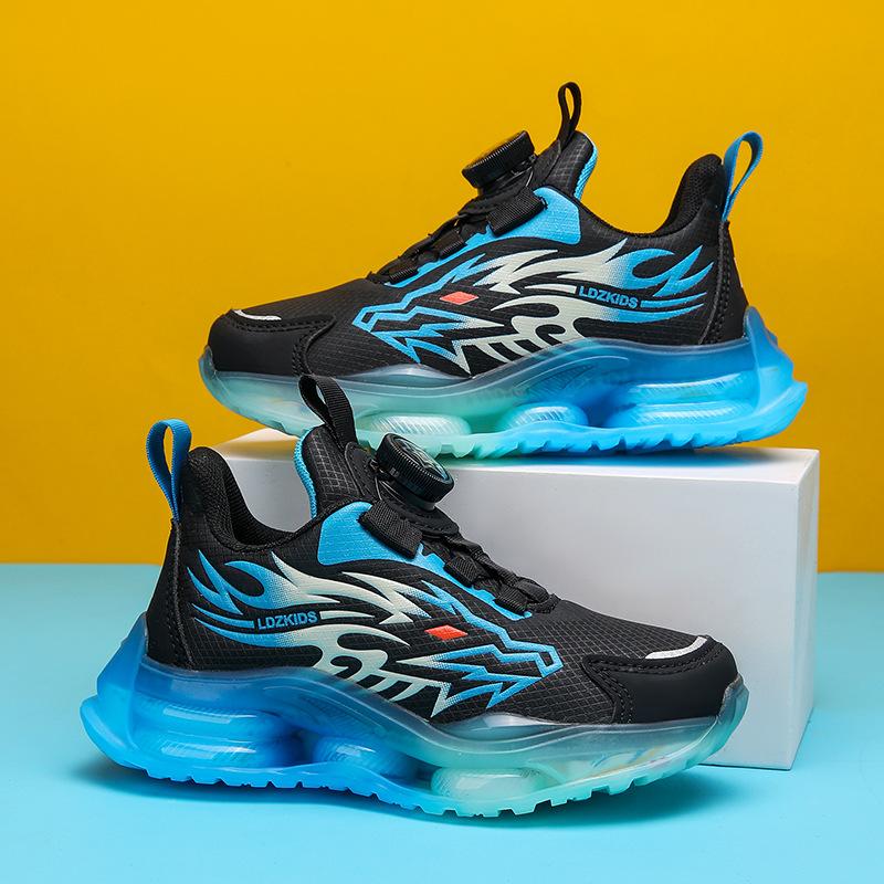 Shoes, Spring and Autumn Middle School, Older Students, Buttons, Students, a Sports Generation Boy's Face Net, Breathable and Rotating